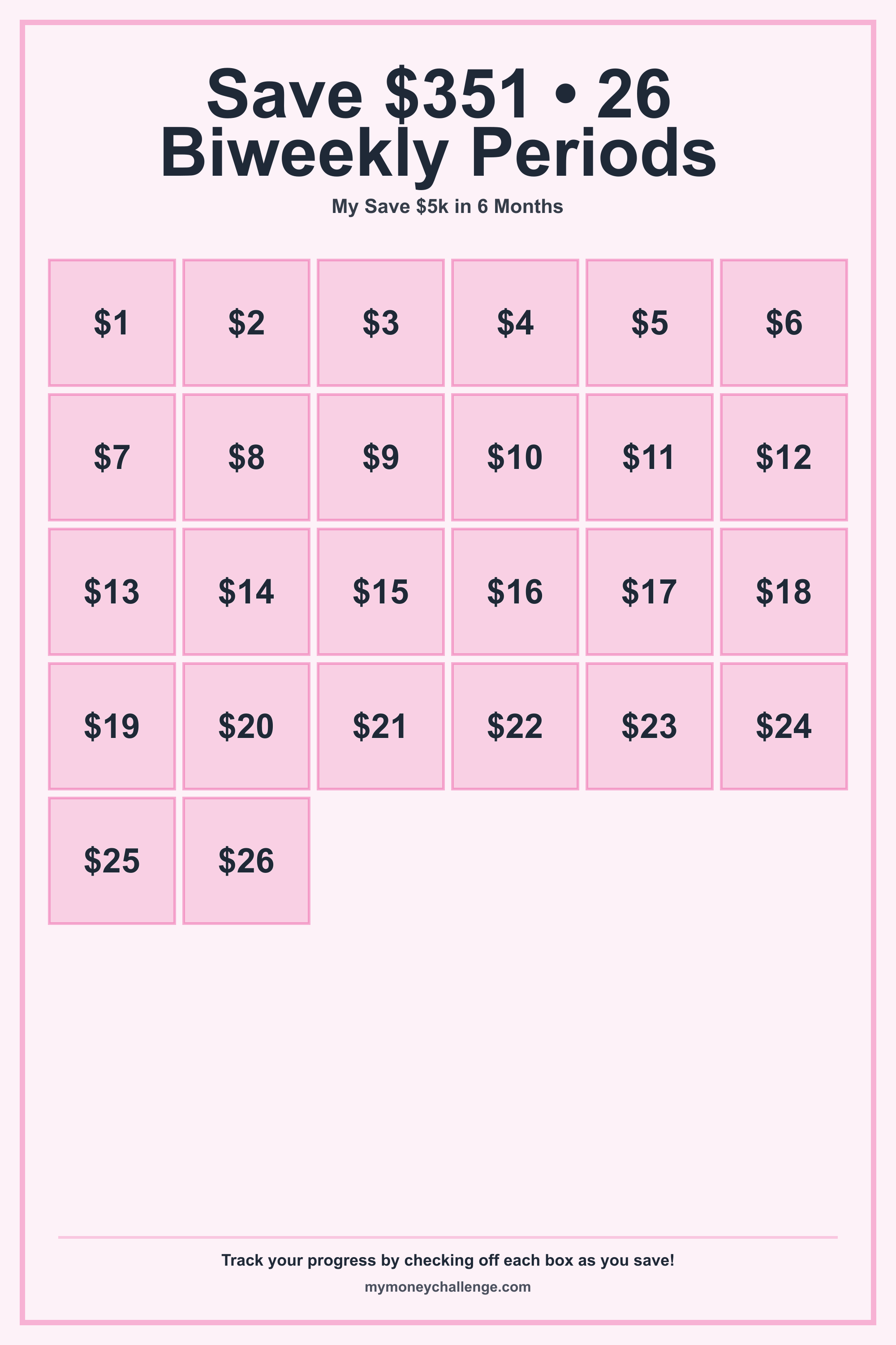 Save $5k in 6 Months savings challenge preview - Save $5,000