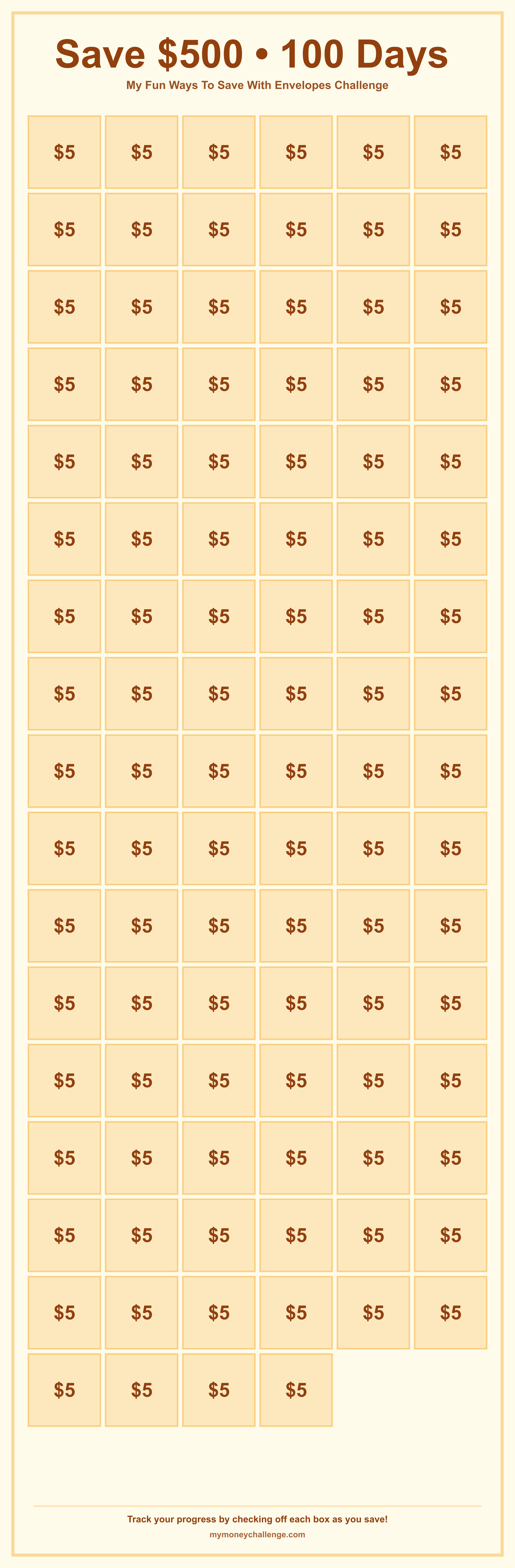 Fun Ways To Save With Envelopes Challenge savings challenge preview - Save $1,000