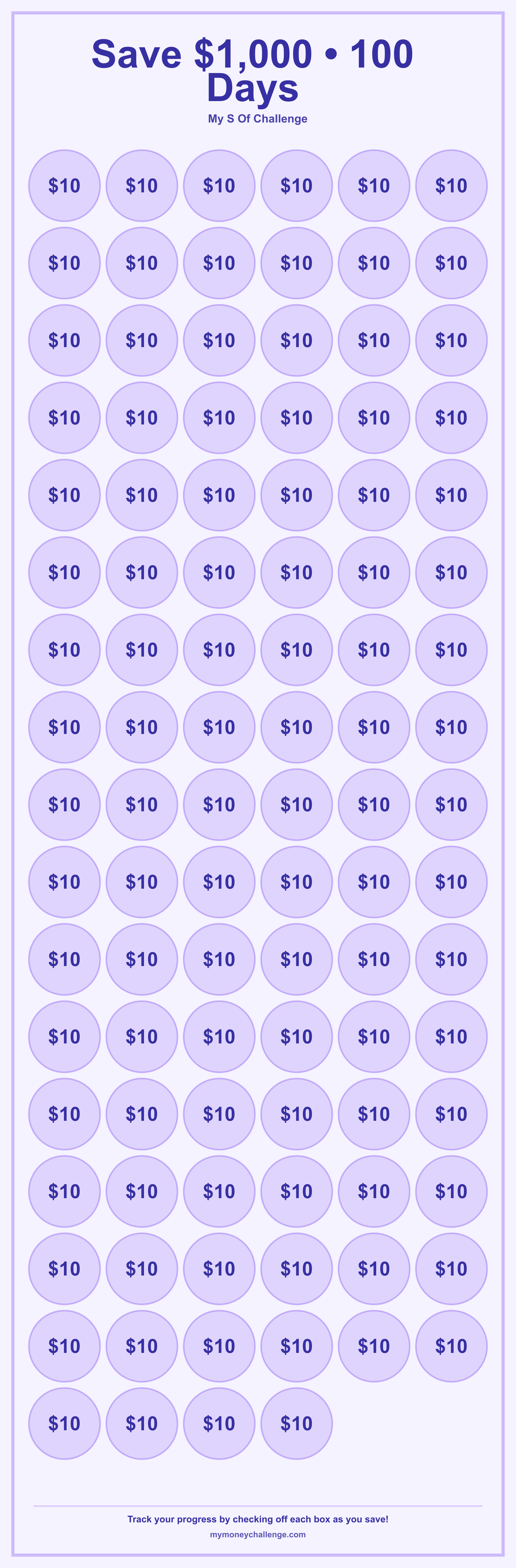 S Of Challenge savings challenge preview - Save $300