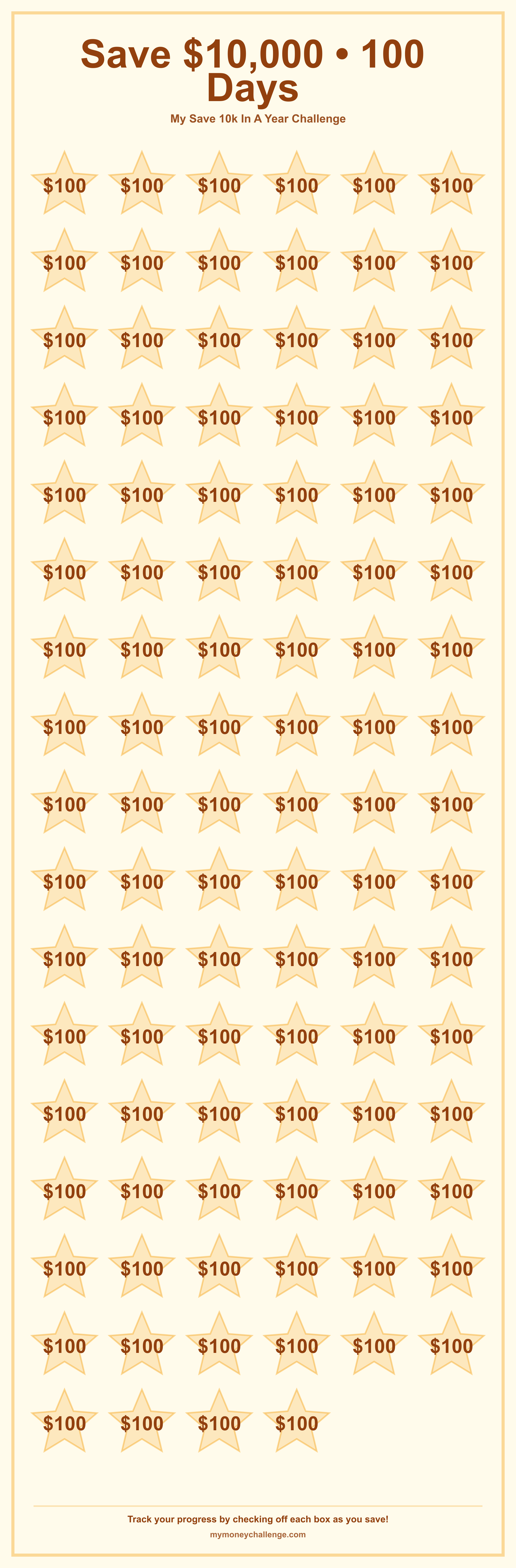 Save 10k In A Year Challenge savings challenge preview - Save $10,000